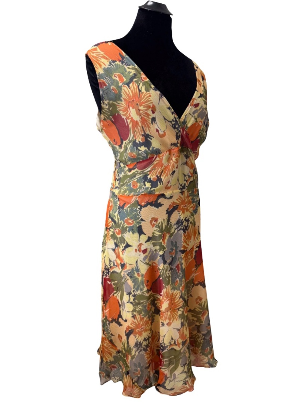 Y2K Tommy Hilfiger Floral Silk Slip Dress
